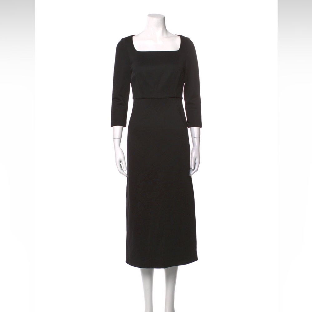 Elegant Black Midi Dress st John USA 4